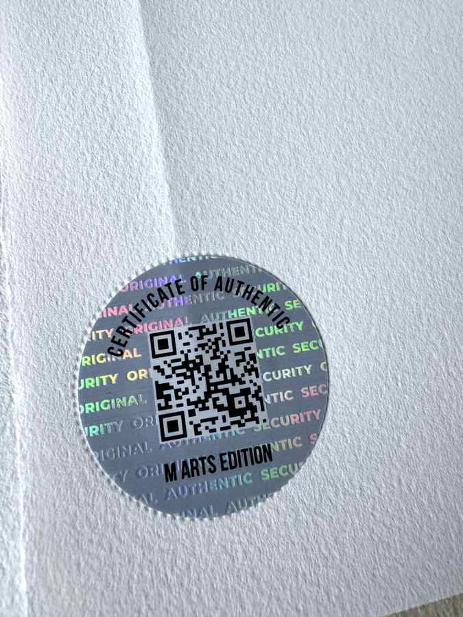 Pastille holographique M Arts Edition