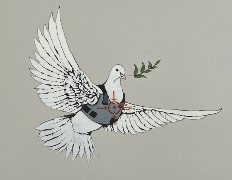 Banksy Armoured Dove