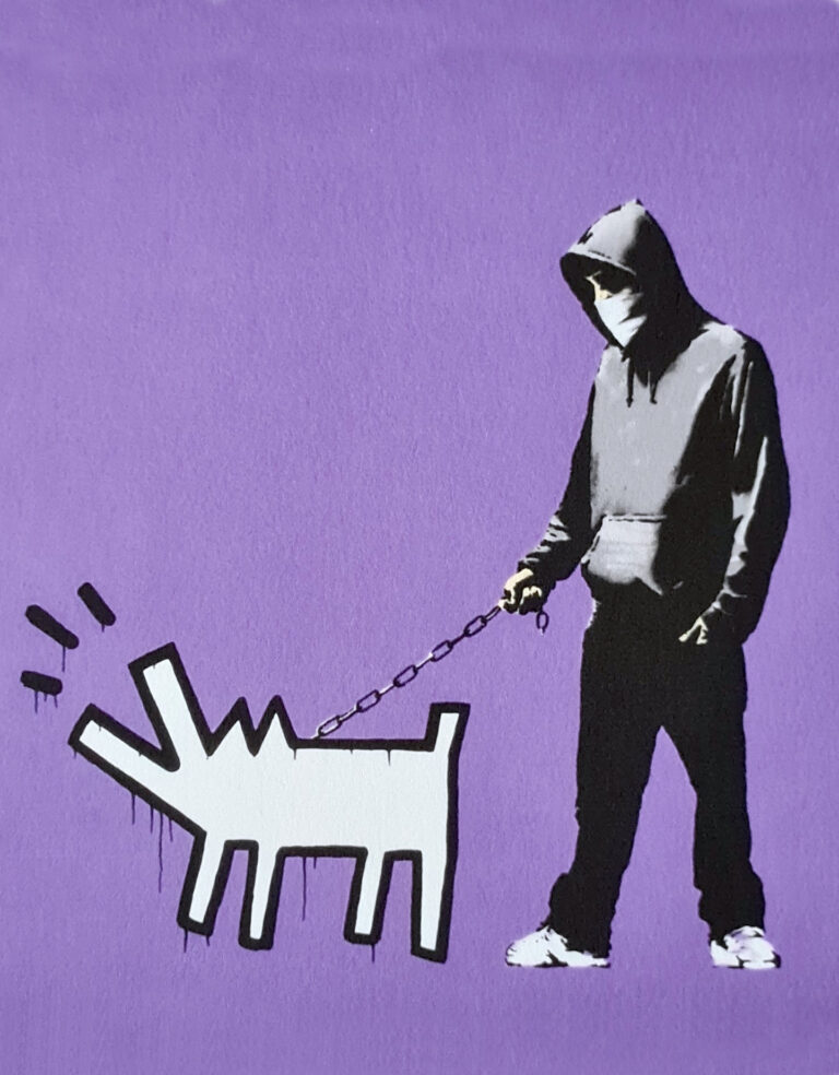 Banksy Choose your Weapon (purple)