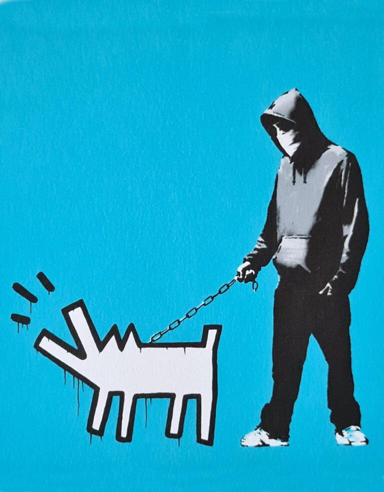 Banksy Choose your Weapon (turquoise)