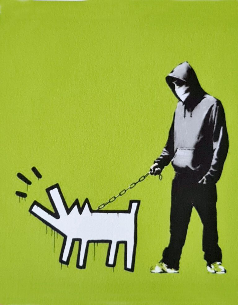 Banksy Choose your Weapon (green lime)
