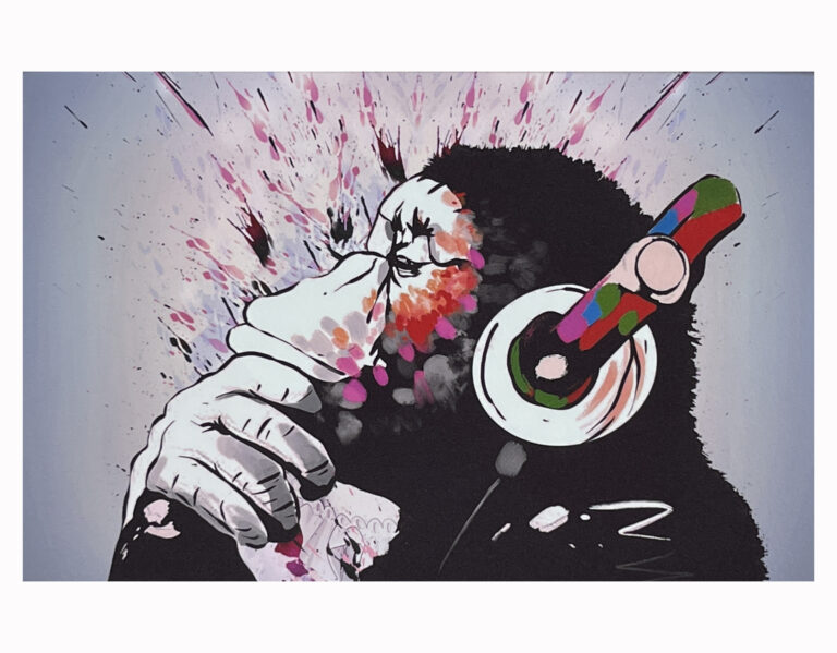 Banksy DJ Monkey Thinker