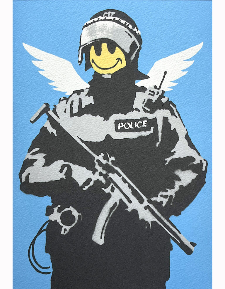 Banksy Flying Copper