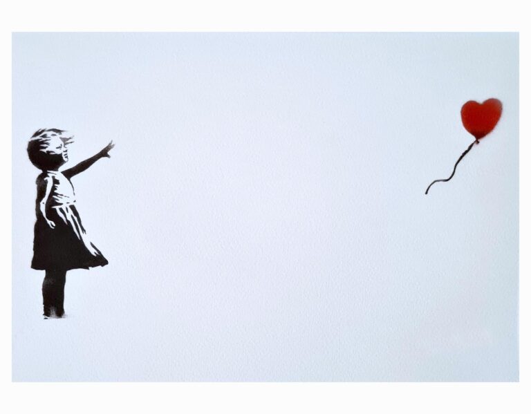 Banksy Girl with a balloon (Left edition)