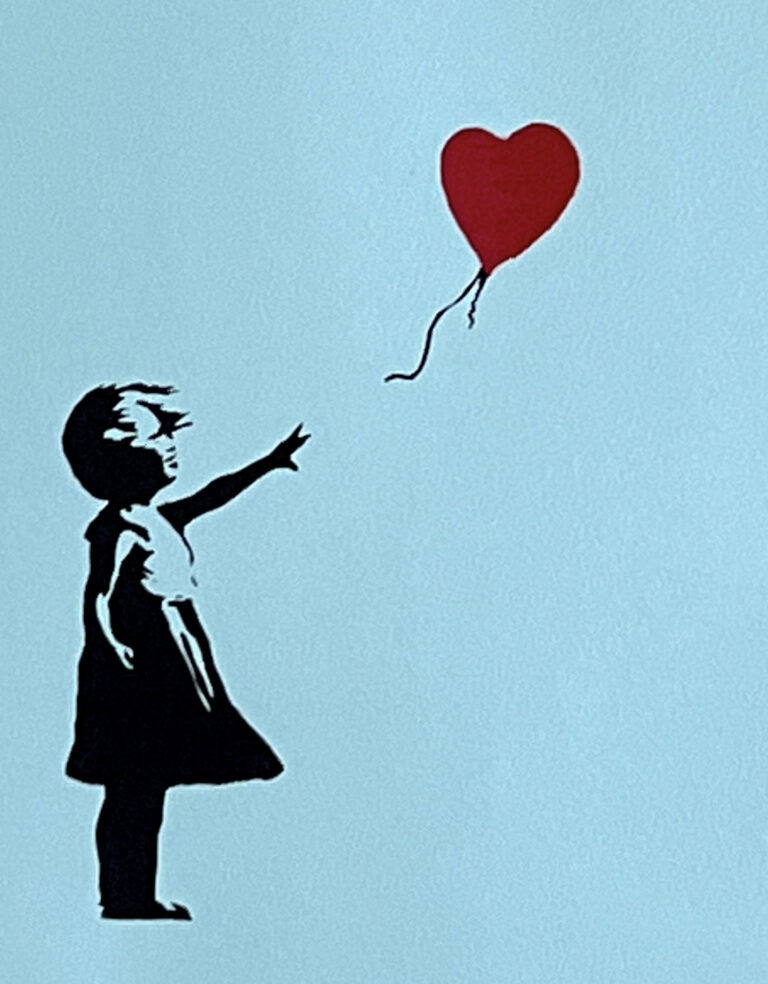 Banksy Girl with a balloon (Green edition)
