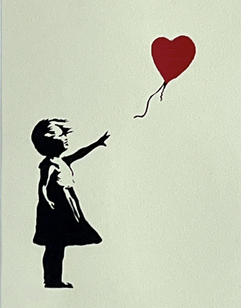 Banksy Girl with a balloon (Yellow edition)