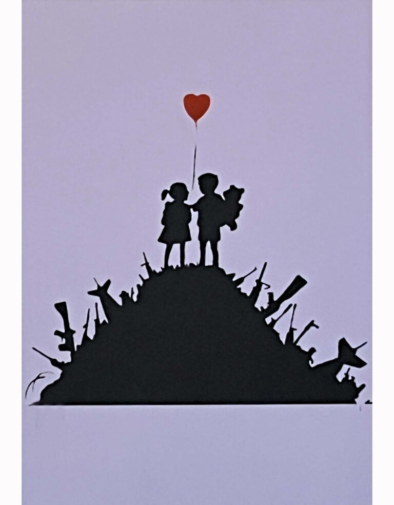 Banksy Kids on gun (Purple edition)