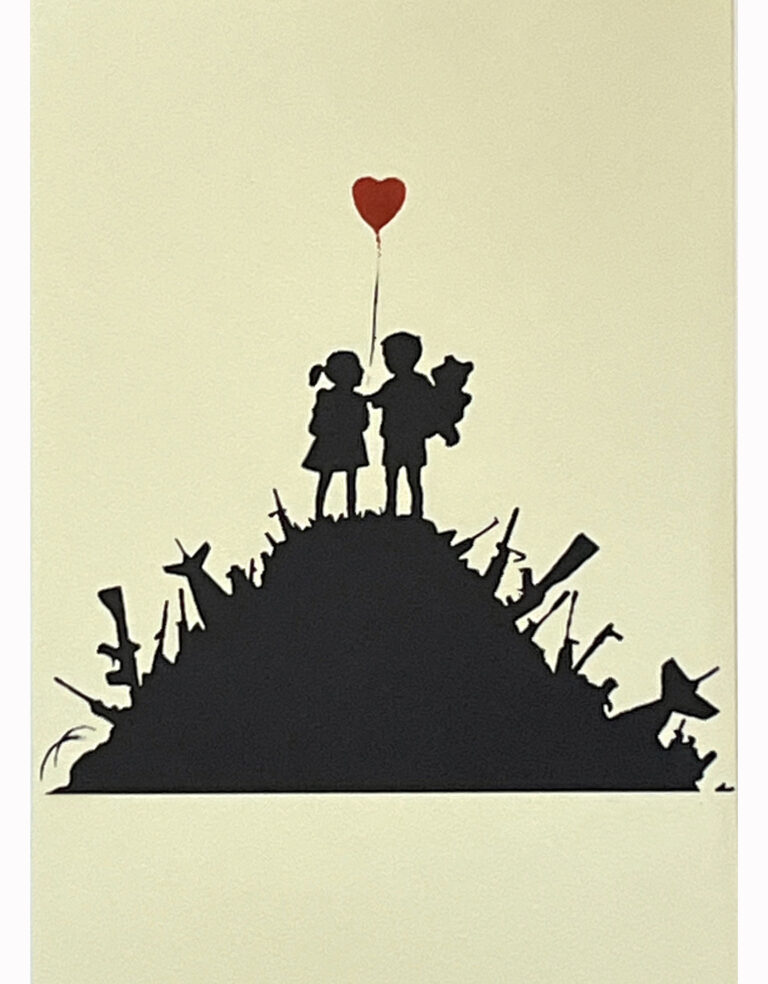 Banksy Kids on gun (Yellow edition)