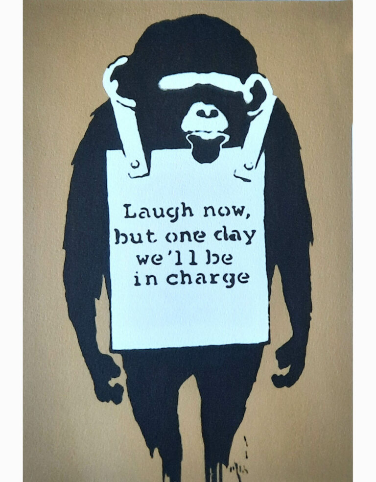 Banksy Laugh now (2004)