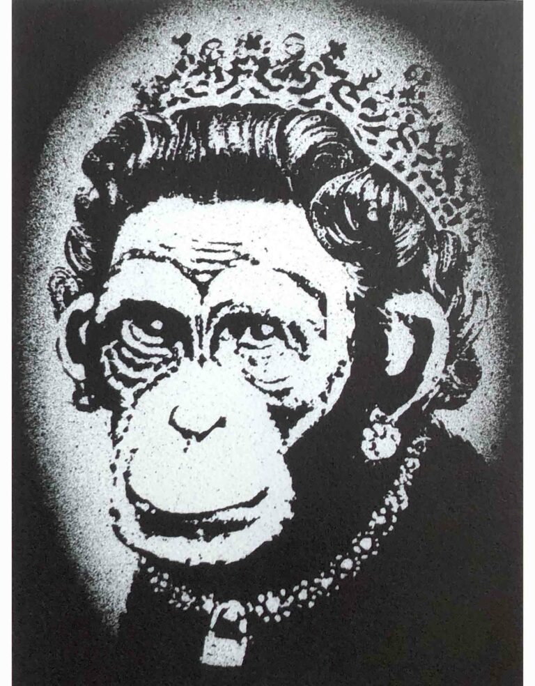Banksy Monkey Queen