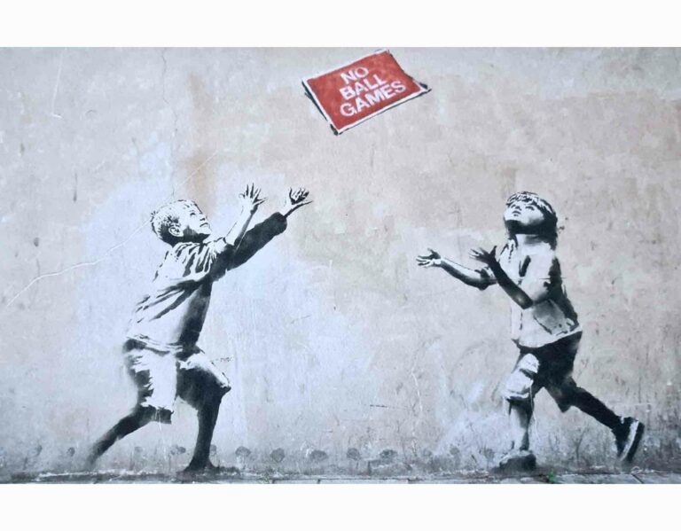 Banksy No ball games