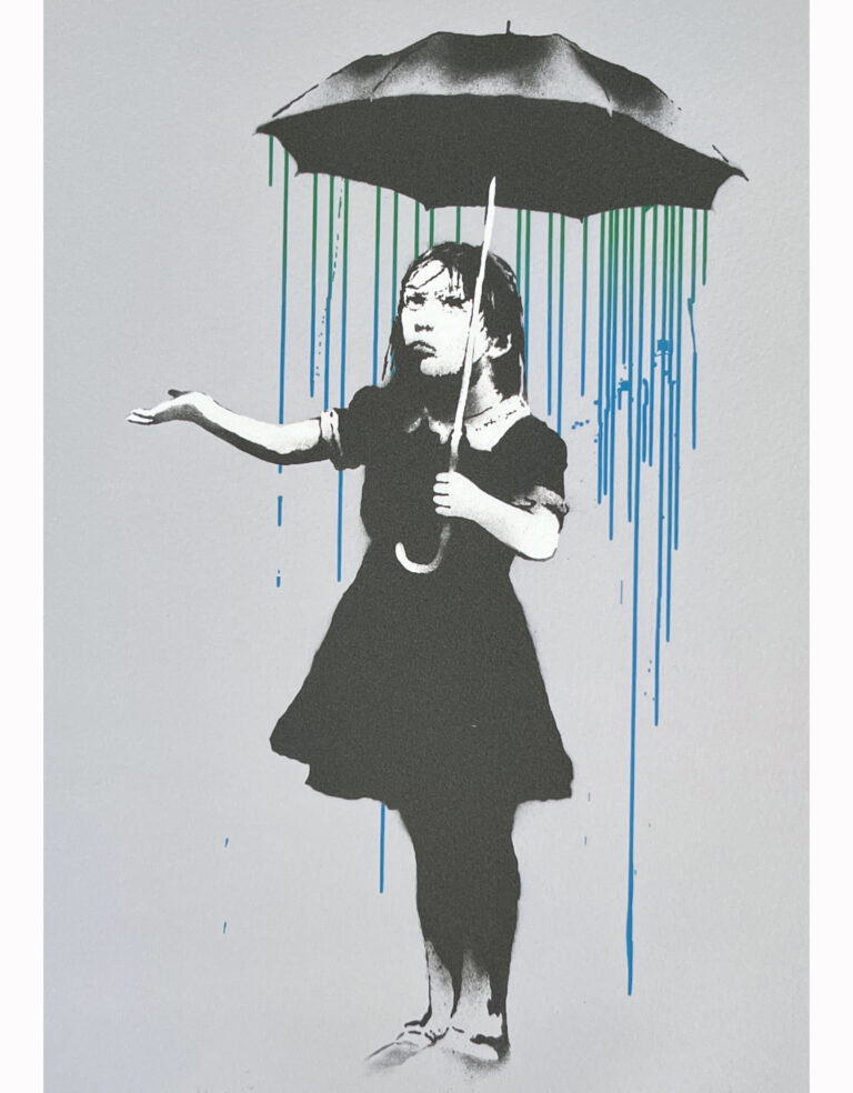 Banksy Nola (Blue Green rain)