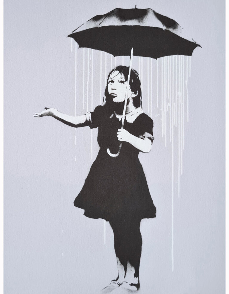 Banksy Nola (White rain)