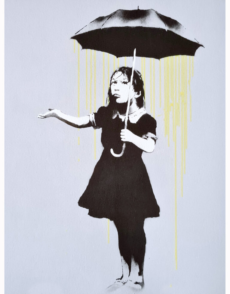 Banksy Nola (Yellow rain)