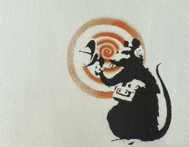 Banksy Radar Rat (2004)
