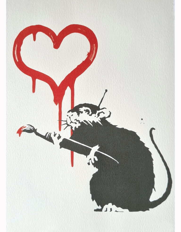 Banksy Rat Heart
