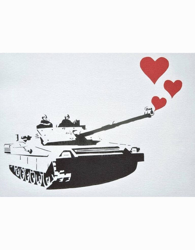 Banksy Tank love