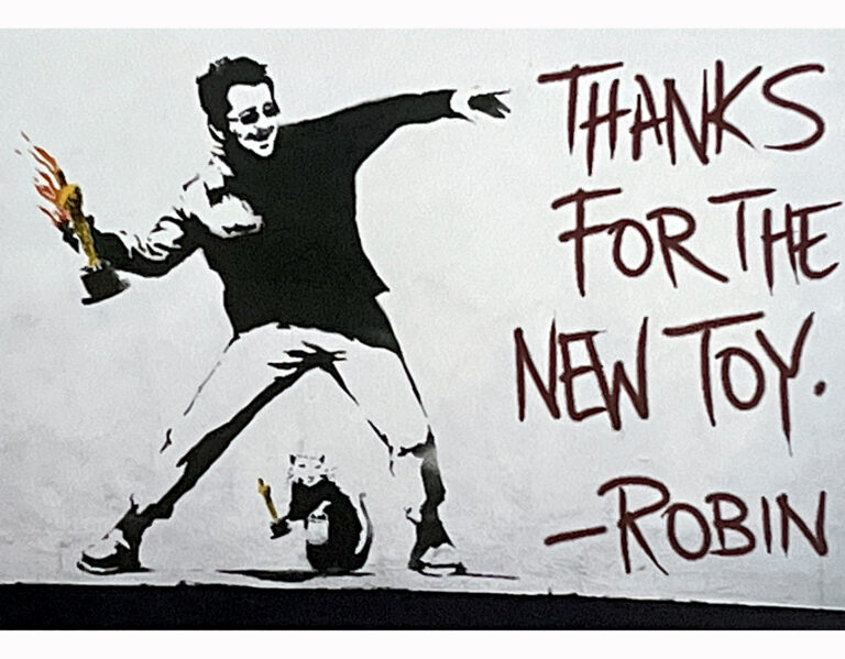 Banksy Thank for the new toy