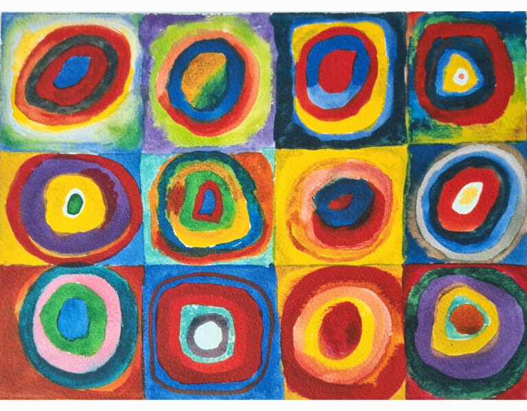 Kandinsky Color Study. Squares with Concentric Circles (1913)