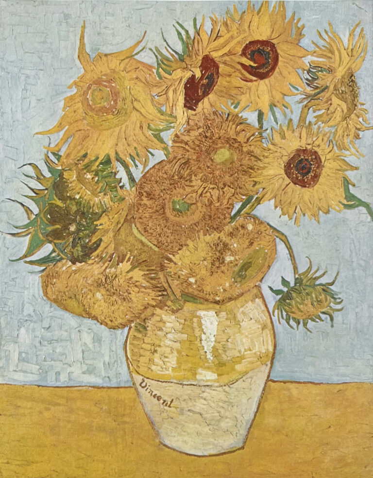 Van Gogh Still Life Vase with Twelves Sunflowers (1888)