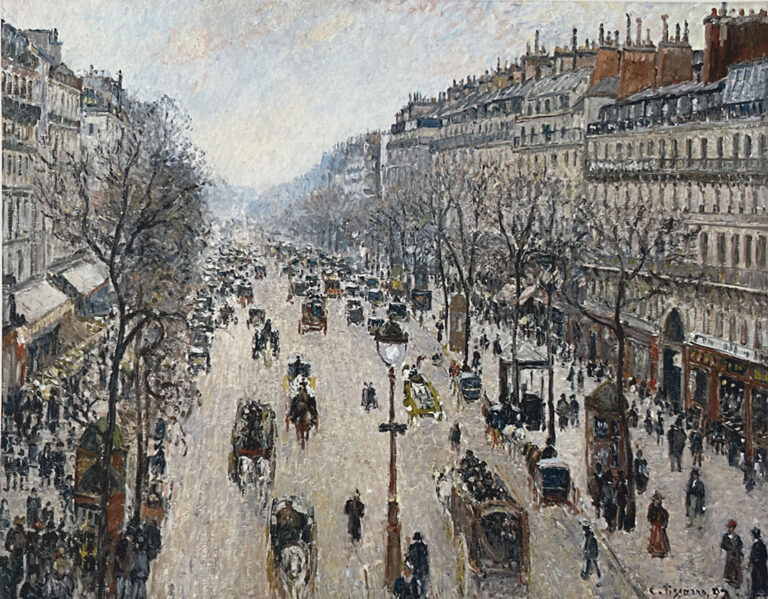 Pissaro Boulevard Montmartre le matin d'hiver (1897)