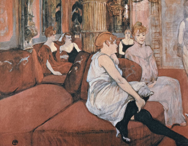 Toulouse Lautrec Salon de la rue des Moulins (1894)