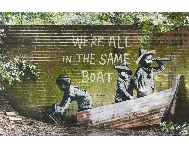 Banksy We are all in the same boat