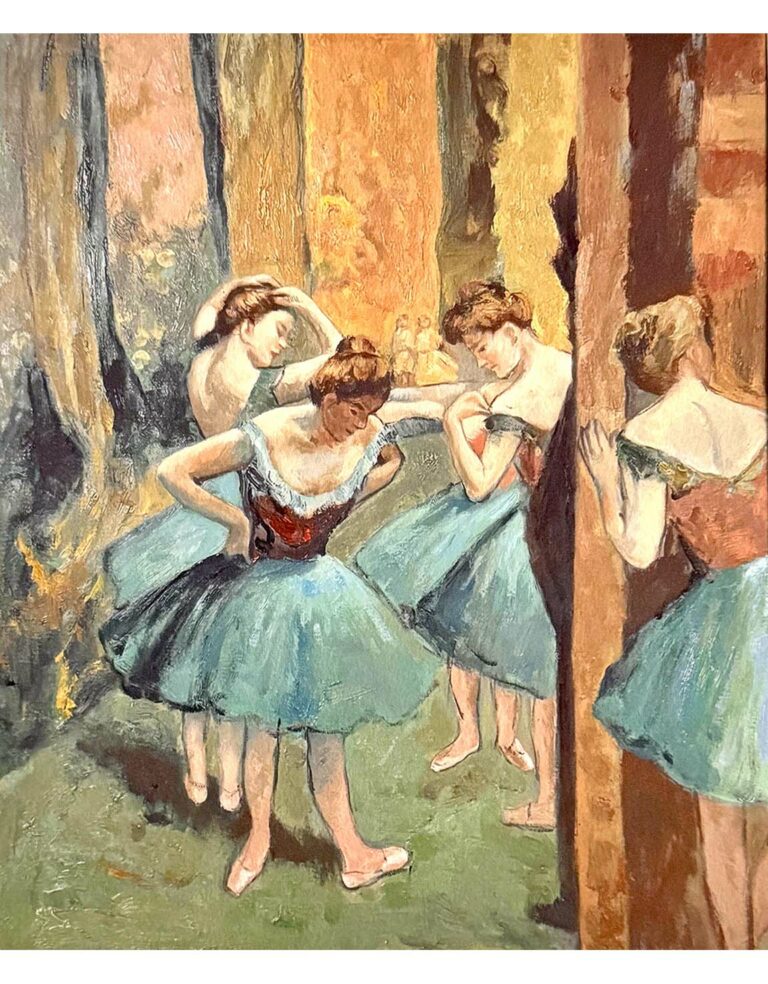 DEGAS Danseuse en rose et vert