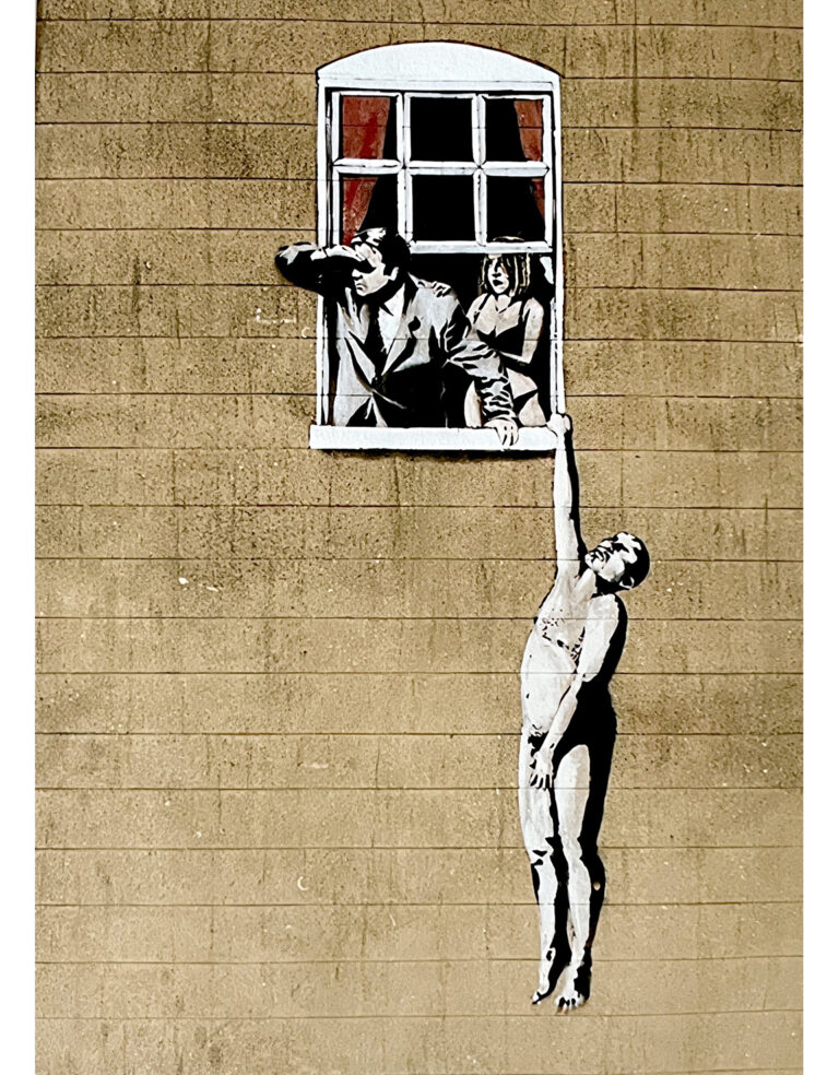 Banksy Well hung lover