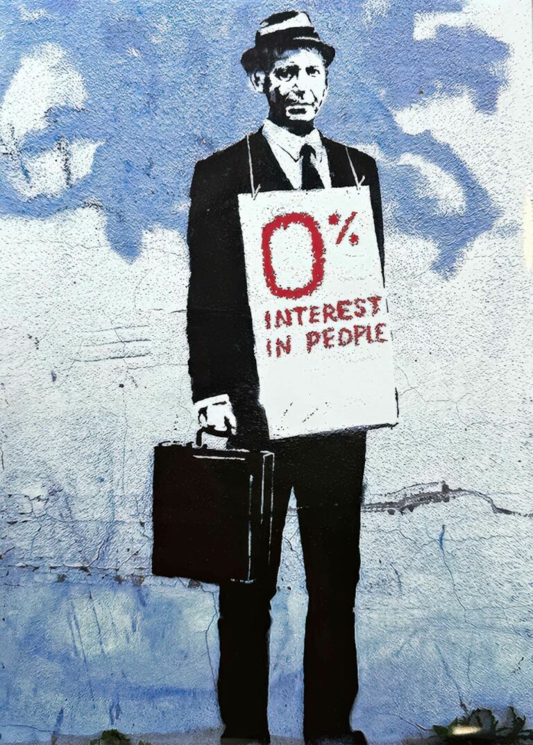Banksy Zero interest in People (2010)