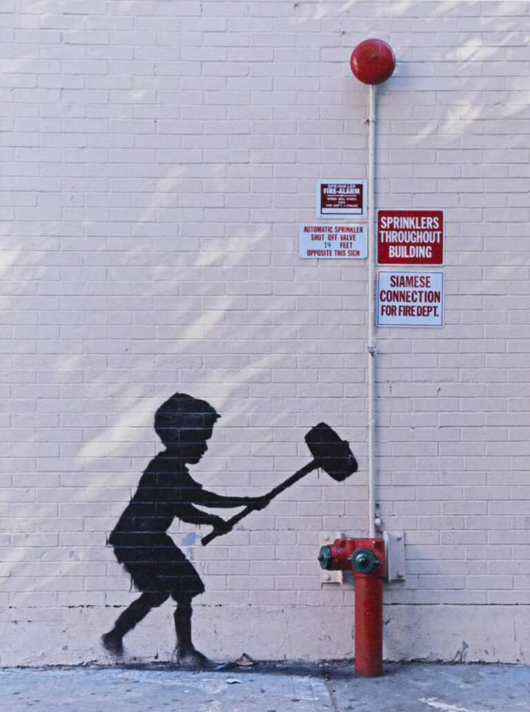 Banksy Hammer boy