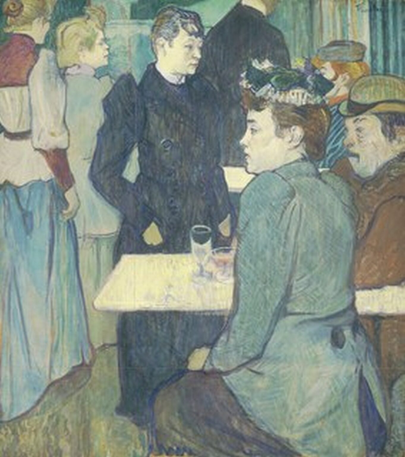 Toulouse-Lautrec A Corner of the Moulin de la Galette (1892)