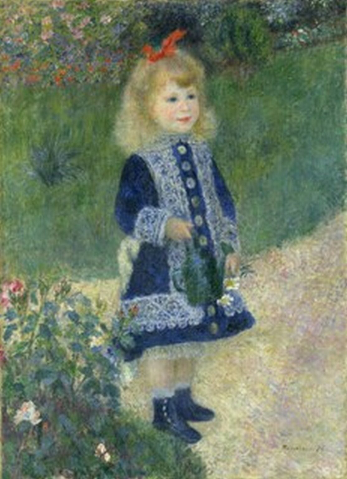 Renoir A Girl with a Watering Can (1876)