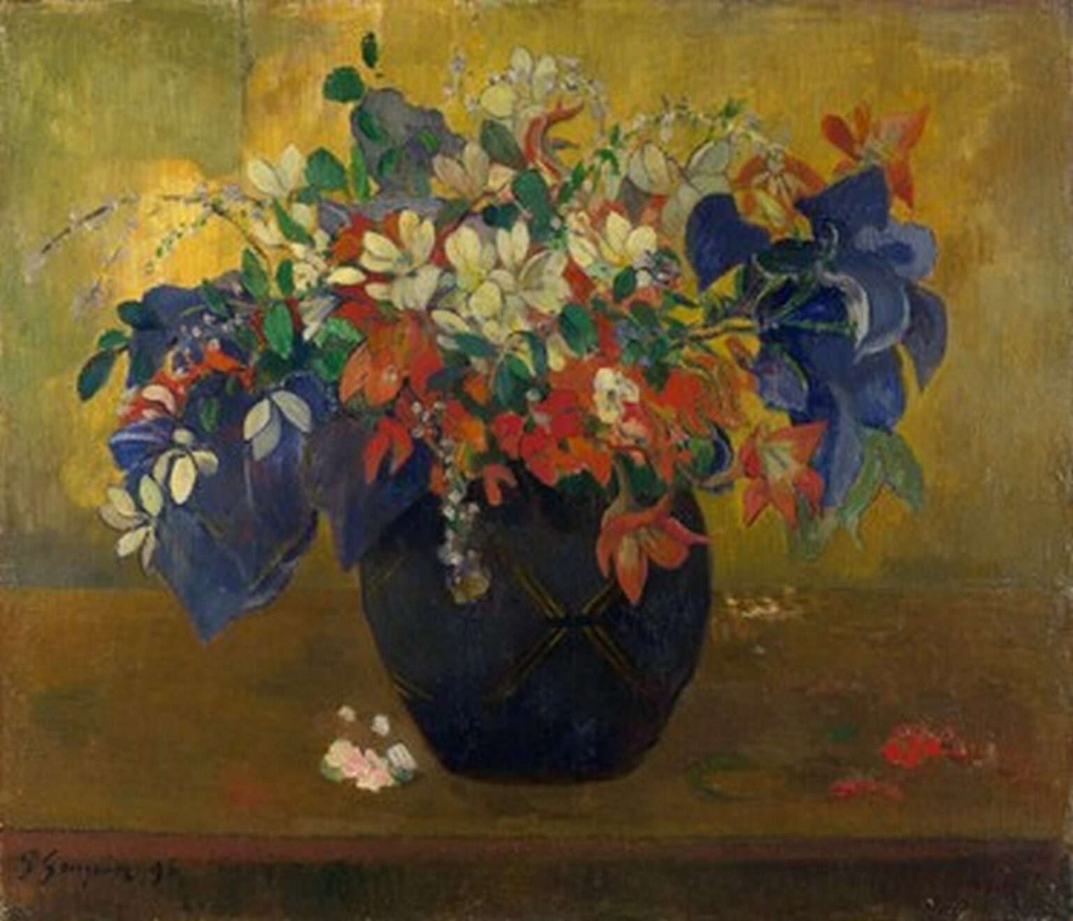 Gauguin A Vase of Flowers (1896)