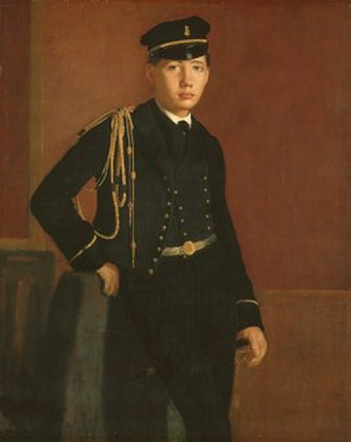 Degas Achille De Gas in the uniform of a Cadet (1856-57)