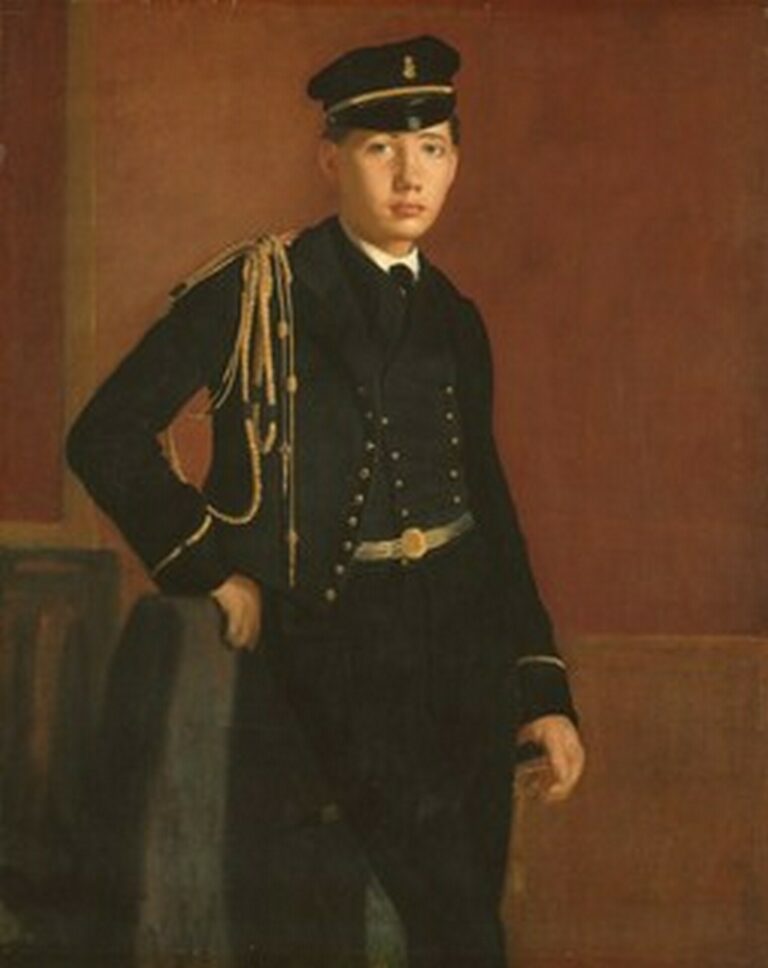 Degas Achille De Gas in the uniform of a Cadet (1856-57)