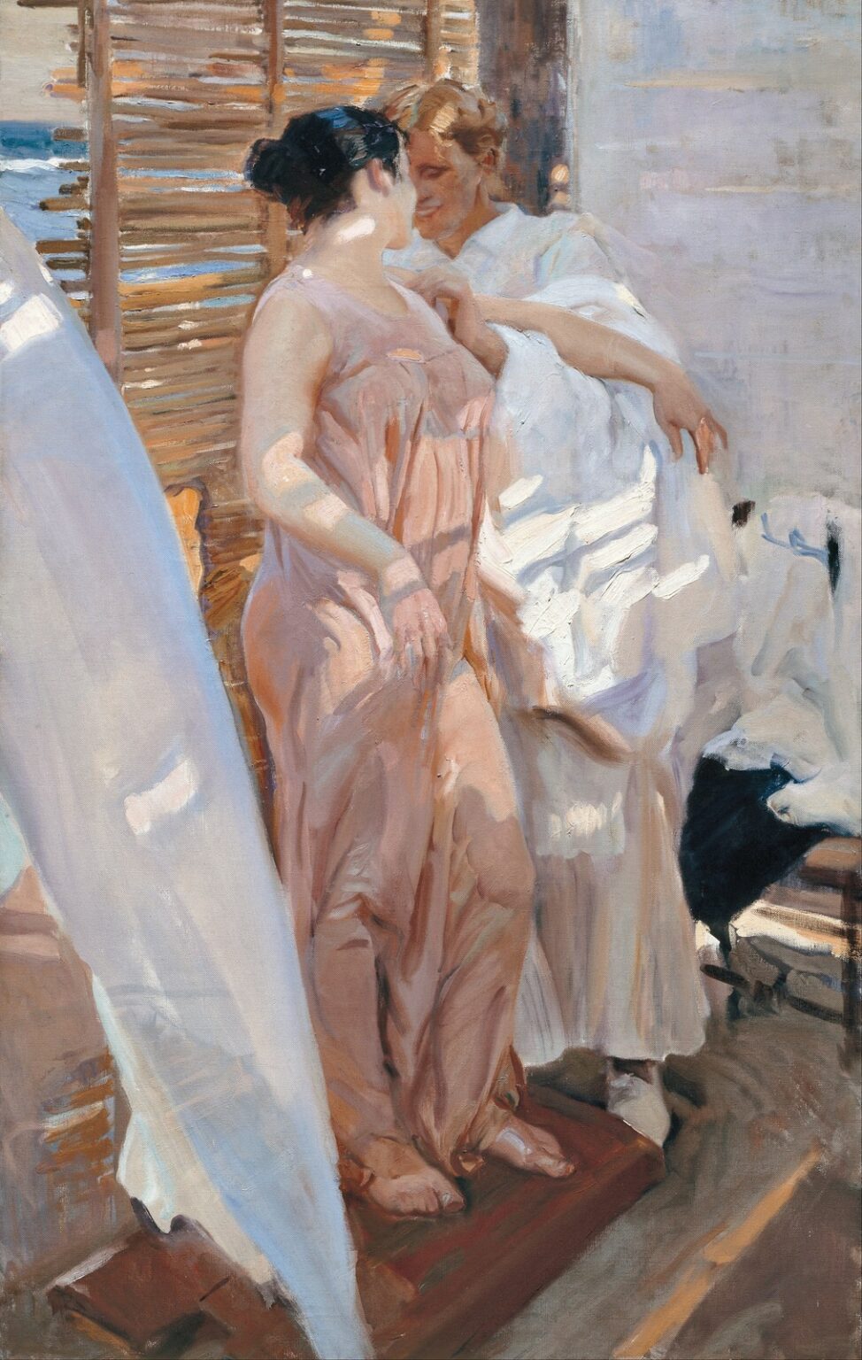 Sorolla After the Bath (La bata rosa) (1916)