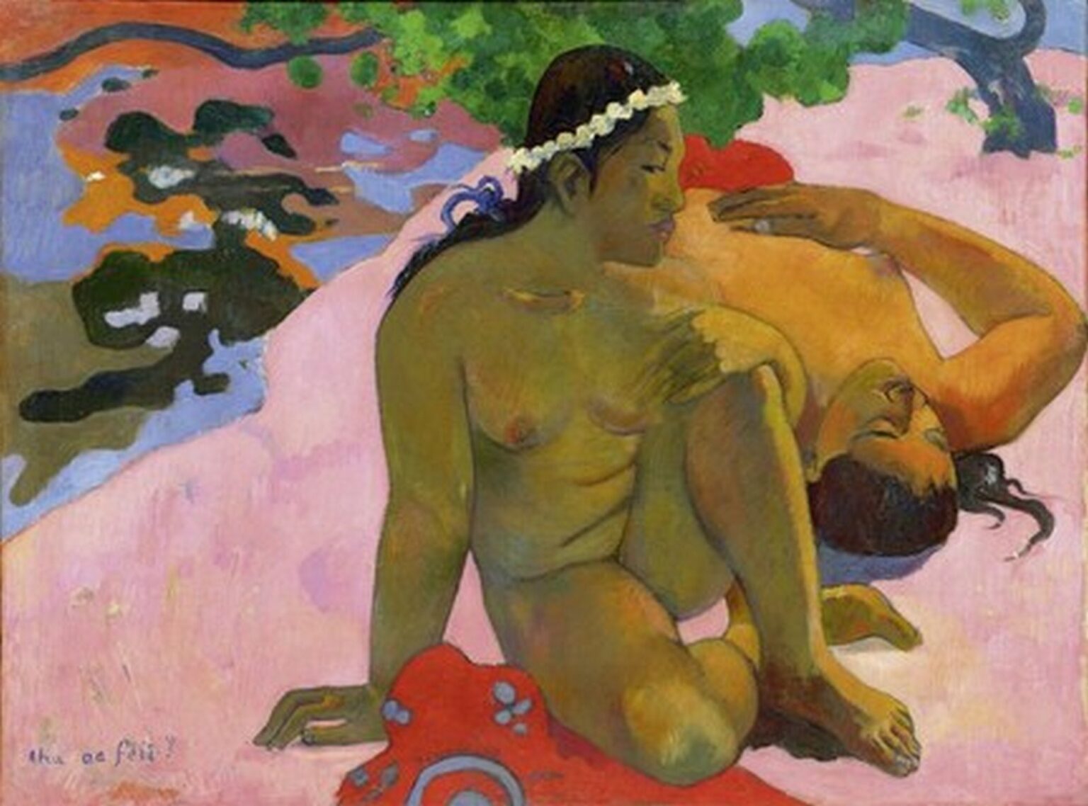 Gauguin Aha oe feii (Eh quoi! Tu es jaloux?) (1892)