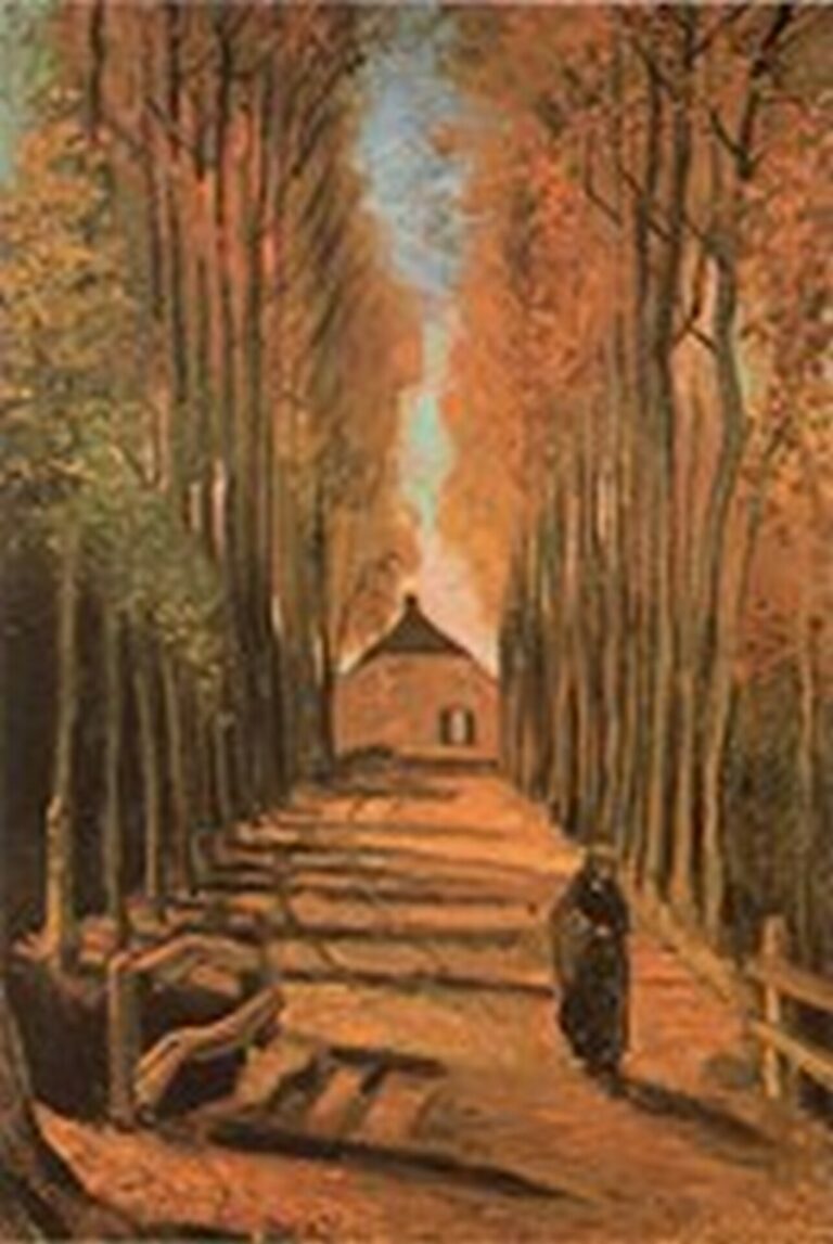 Van Gogh Alameda en otoño (1884)