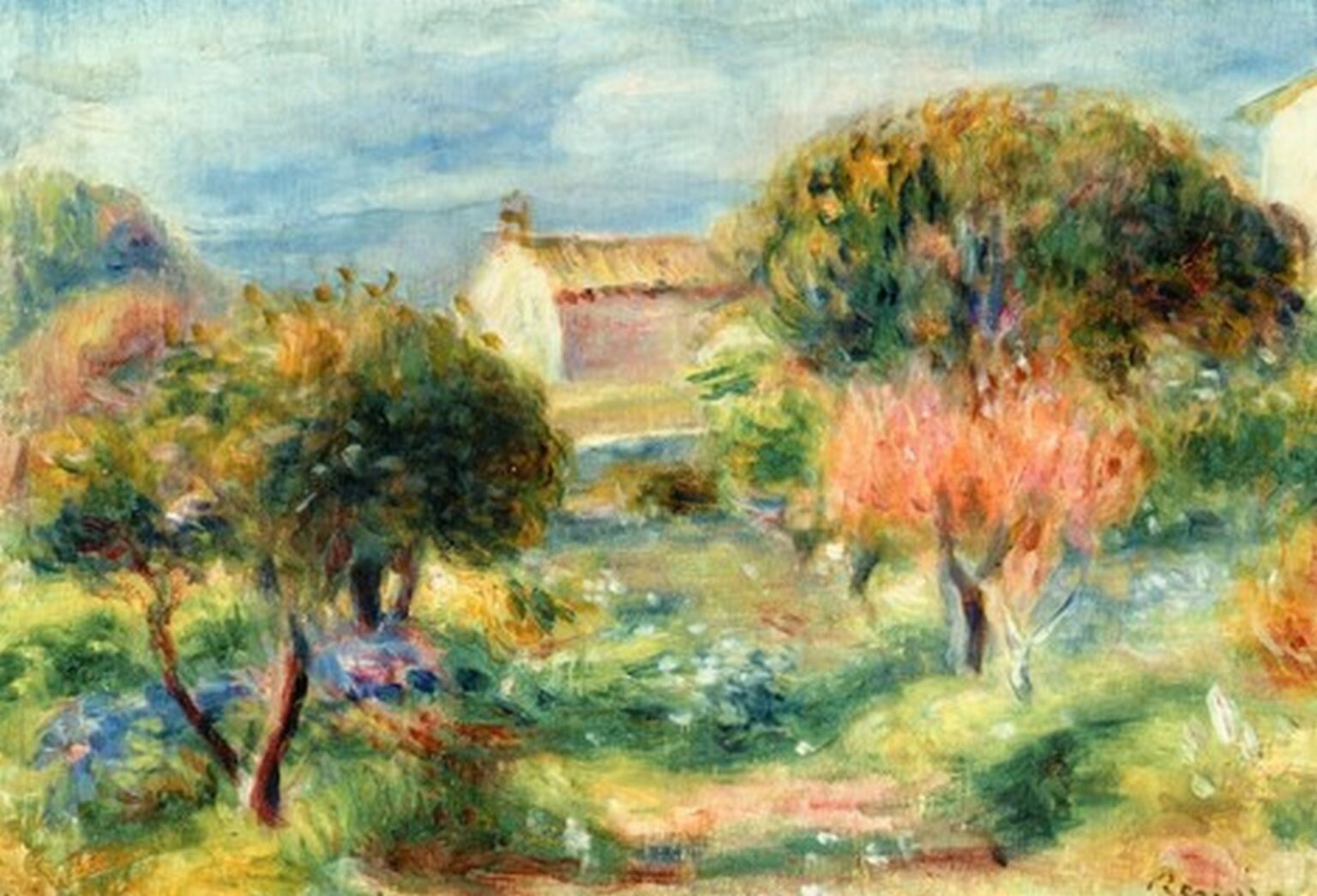 Renoir Allée de jardin des collettes (1907)