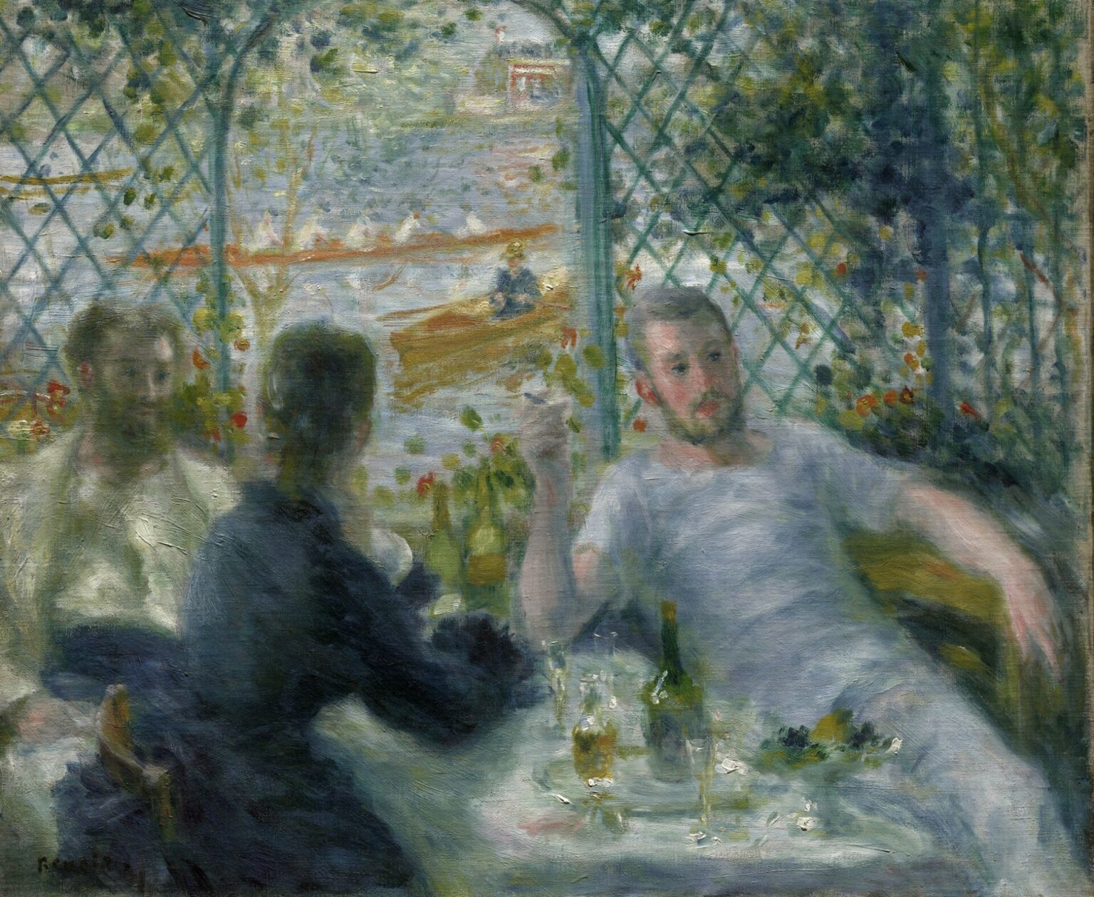 Renoir Almuerzo en el Restaurant Fournaise (El almuerzo de los remeros, 1875)