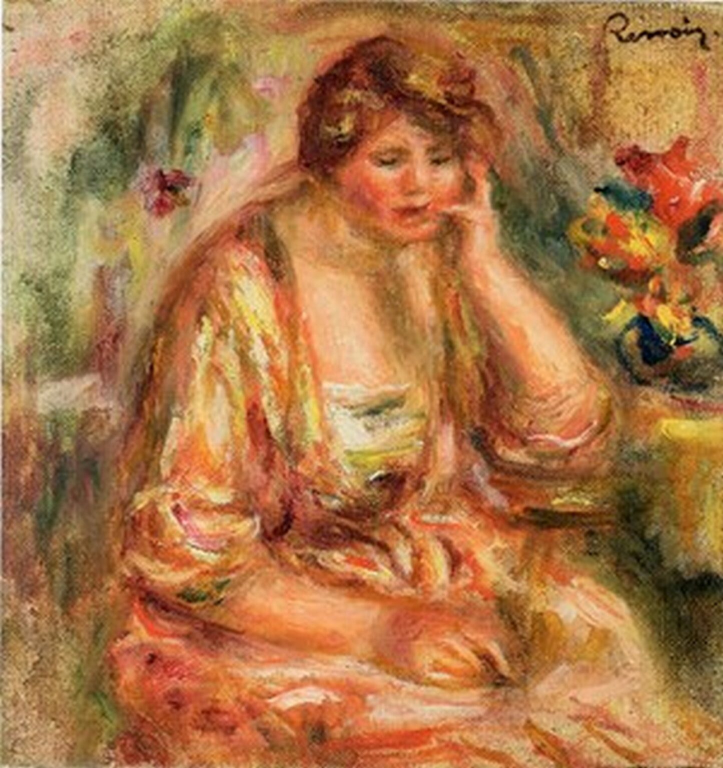 Renoir Andrée en Blouse Rose