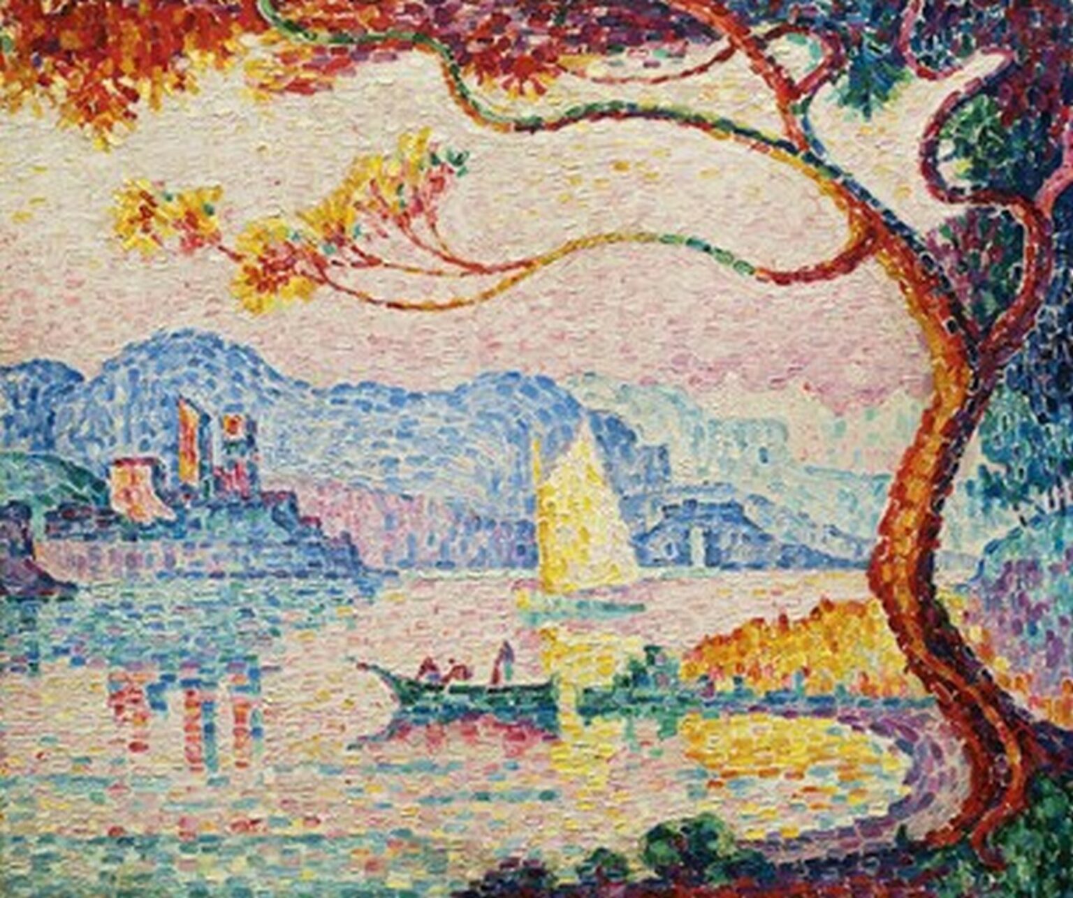 Signac Antibes. Petit Port de Bacon (1917)