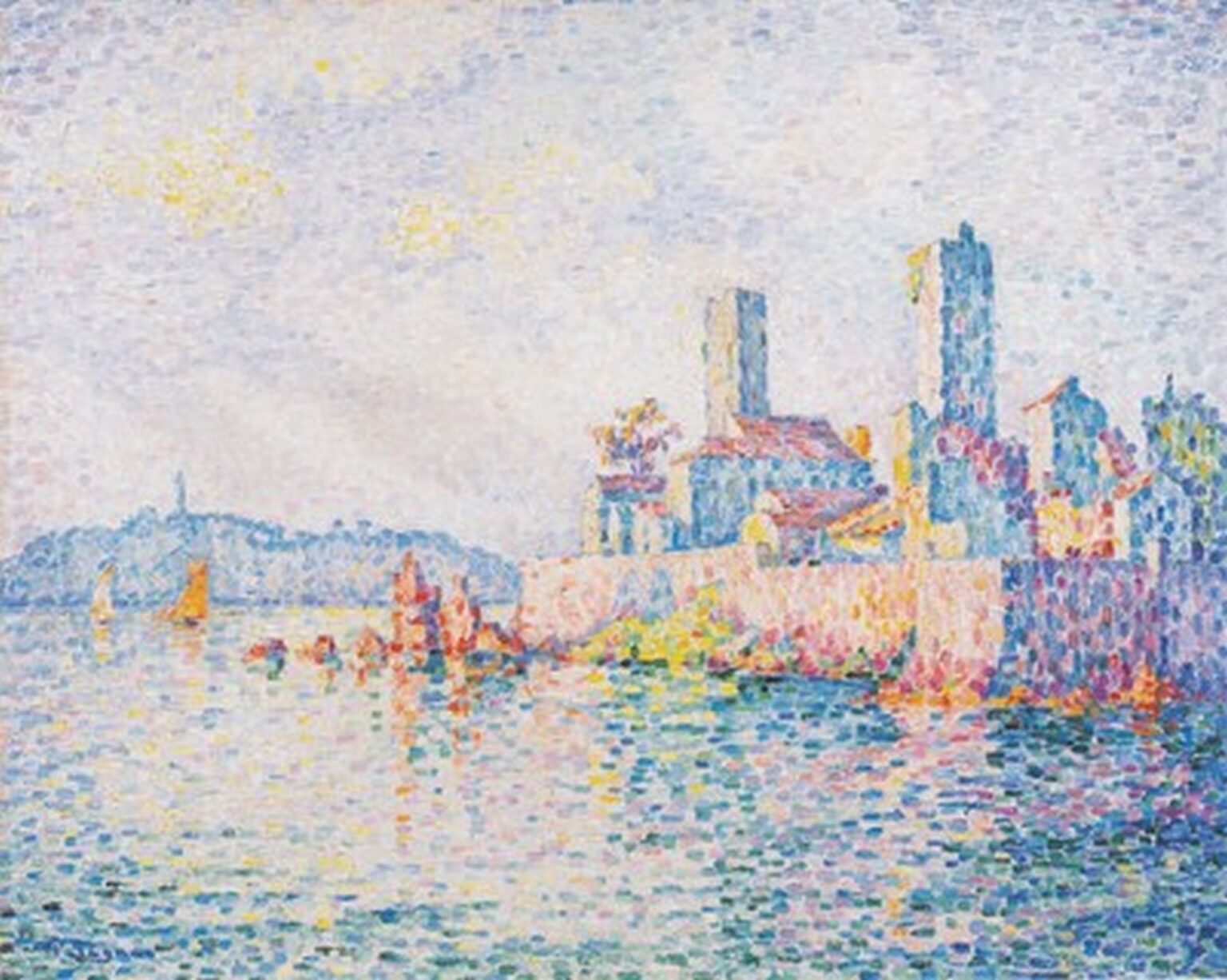 Signac Antibes, the Towers (1911)