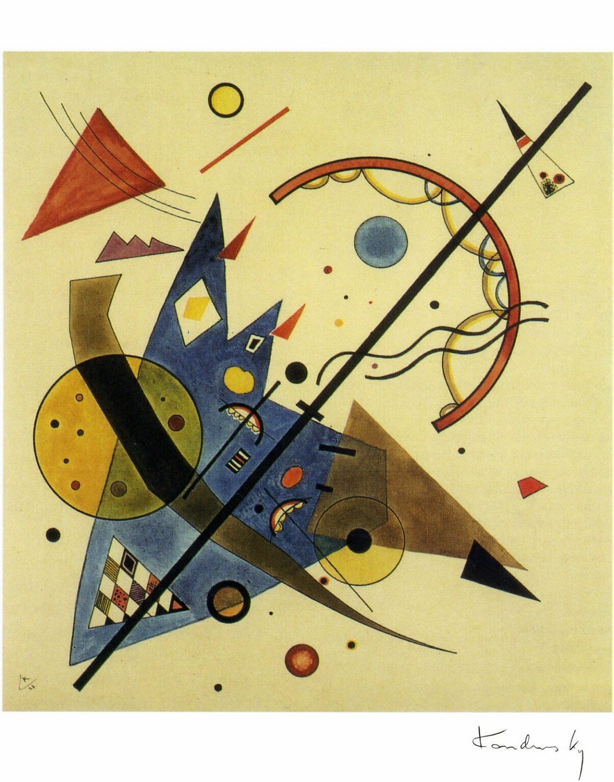 Kandinsky Arco y punta (1923)