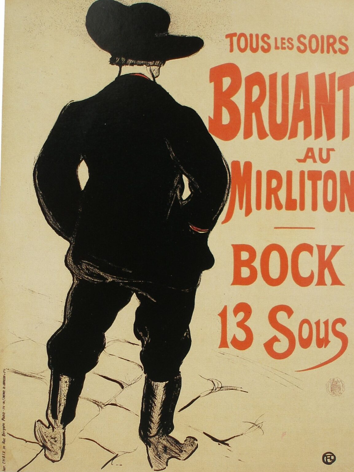 Toulouse-Lautrec Aristide Bruant au Mirliton (1893)