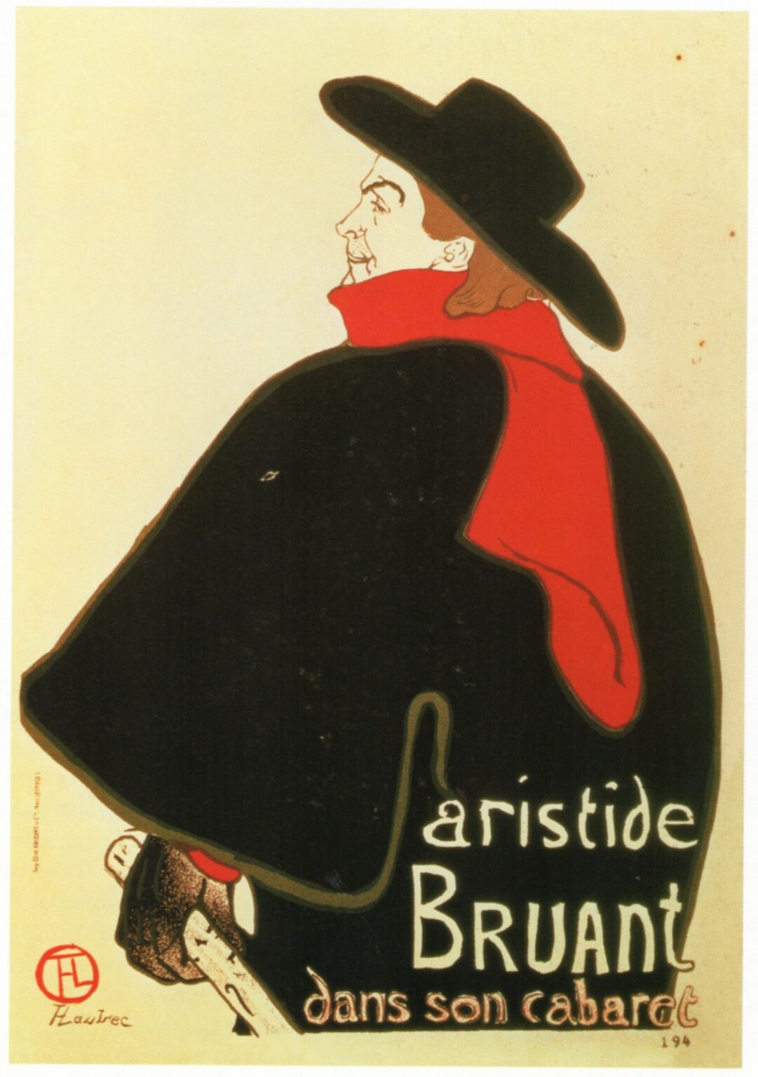 Toulouse-Lautrec Aristide Bruant en su cabaret ( 1893)