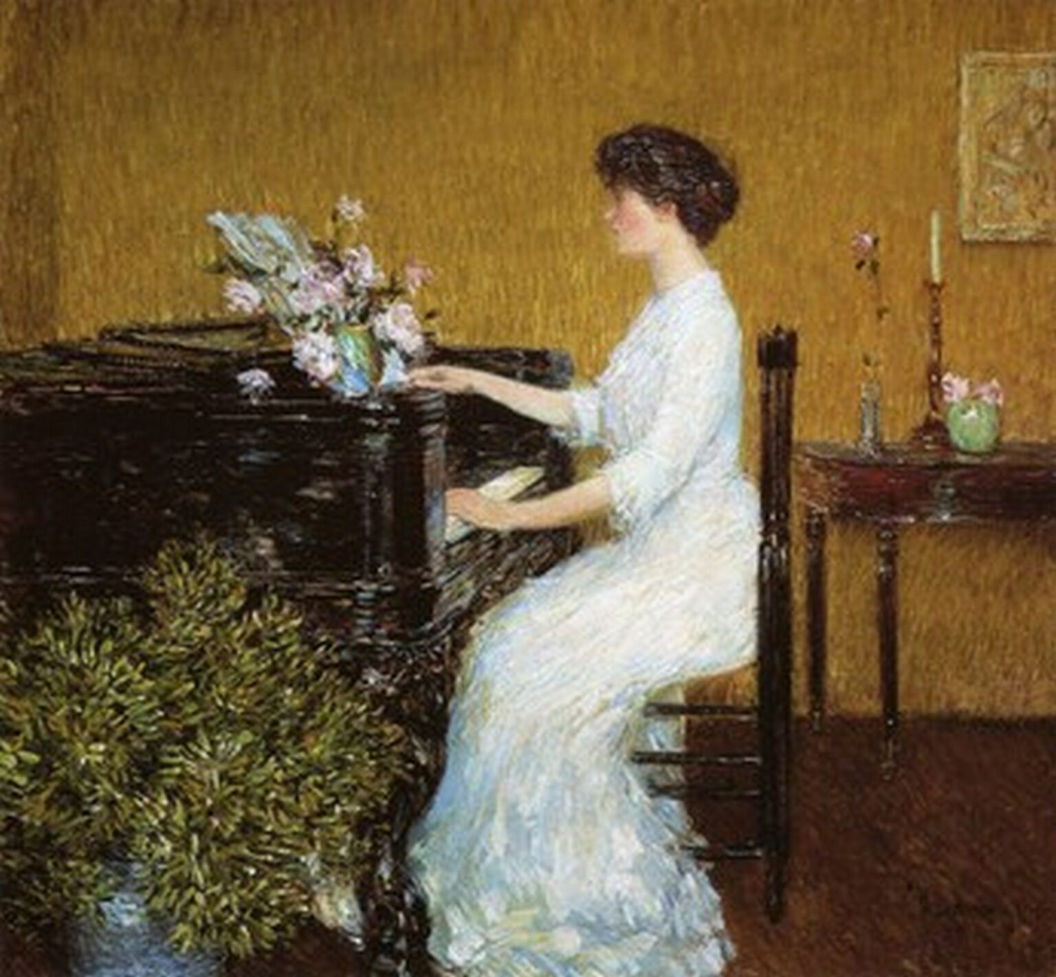 Hassam At the Piano (1908)
