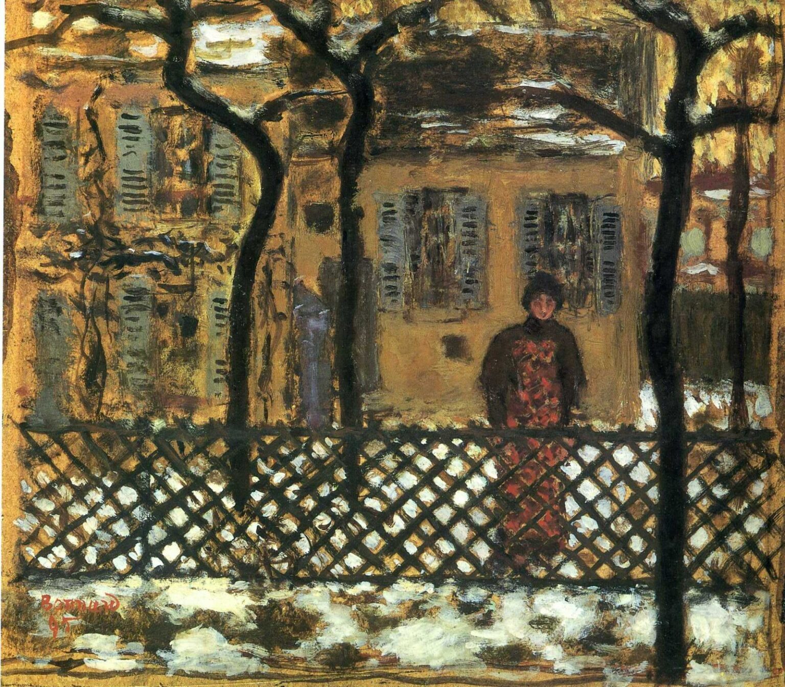 Bonnard At the fence (1895)