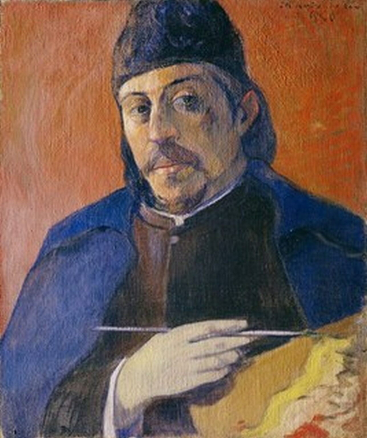 Gauguin Autoportrait à la palette (1893-94)